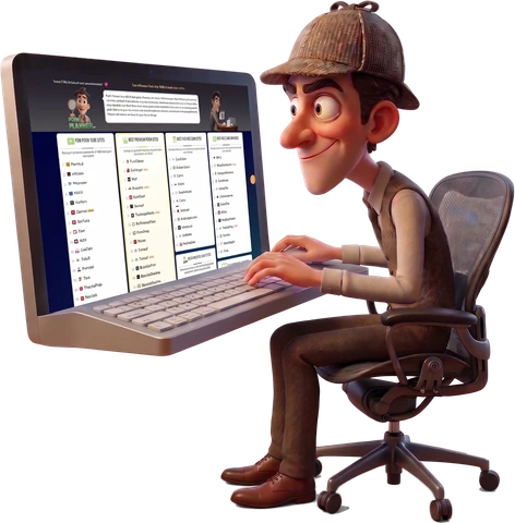 PornPlanner Blog mascot - the PornPlanner detective